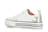 SNEAKERS MID IN TESSUTO CON PATCH STRASS