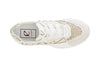 SNEAKERS IN PELLE E STRASS