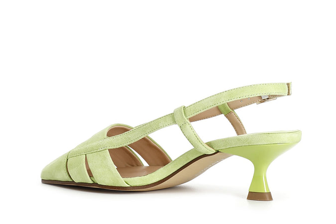 SCARPA DUE FASCE LACCIO DIETRO IN PELLESCAMOSCIATA