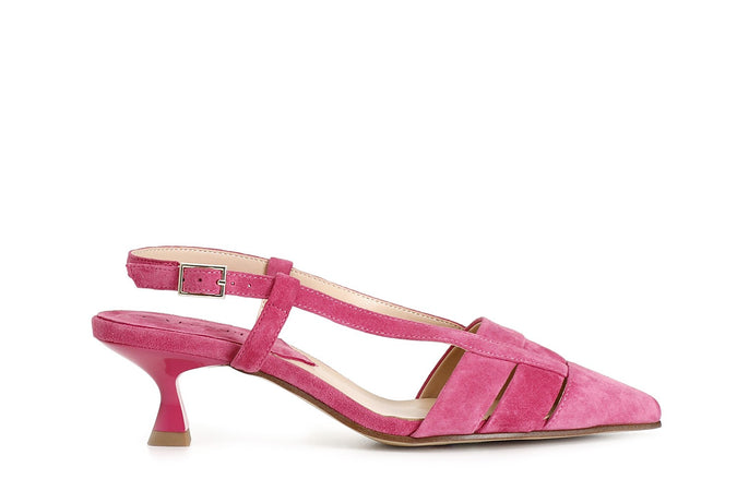 SCARPA DUE FASCE LACCIO DIETRO IN PELLESCAMOSCIATA