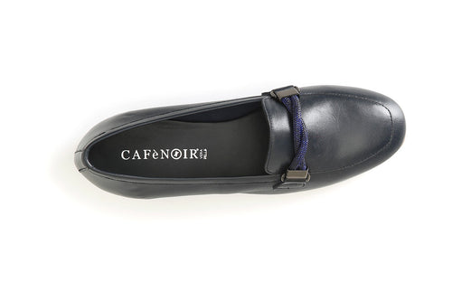 MOCASSINO IN PELLE CON MORSETTO STRASS