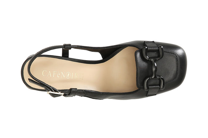 SCARPA IN NAPPA APERTA DIETRO CON MORSETTO