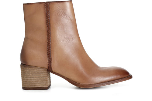 TRONCHETTO IN NAPPA CON TRECCIA A DECORO