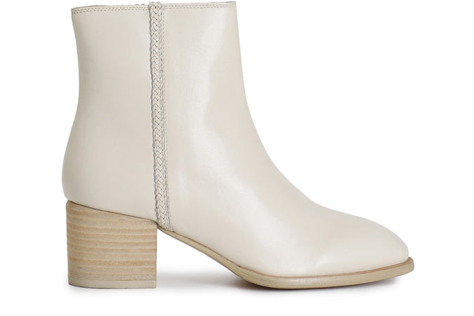 TRONCHETTO IN NAPPA CON TRECCIA A DECORO