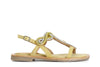 SANDALO IN CAMOSCIO CON ACCESSORIO STRASS