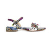 SANDALO STAMPA EFFETTO PITONE CON STRASS