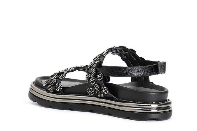 SANDALO FRATE INFILATURA CON MICROSTRASS