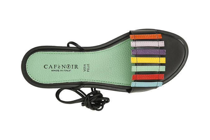 SANDALO ALLA SCHIAVA CON TOMAIA MULTI LISTINI