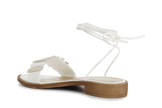 SANDALO ALLA SCHIAVA CON TOMAIA MULTI LISTINI