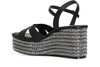 SANDALO INCROCIO IN NAPPA CON ZEPPA STRASS