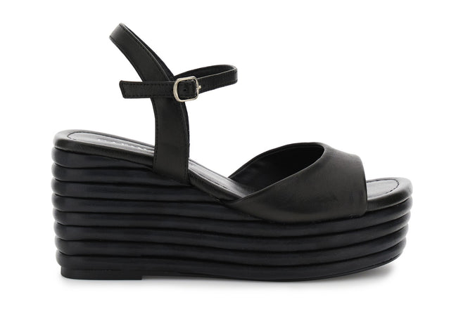 SANDALO IN NAPPA FASCIA + GILDA CON ZEPPA EFFETTO IMBOTTITO