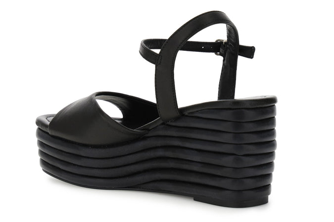 SANDALO IN NAPPA FASCIA + GILDA CON ZEPPA EFFETTO IMBOTTITO