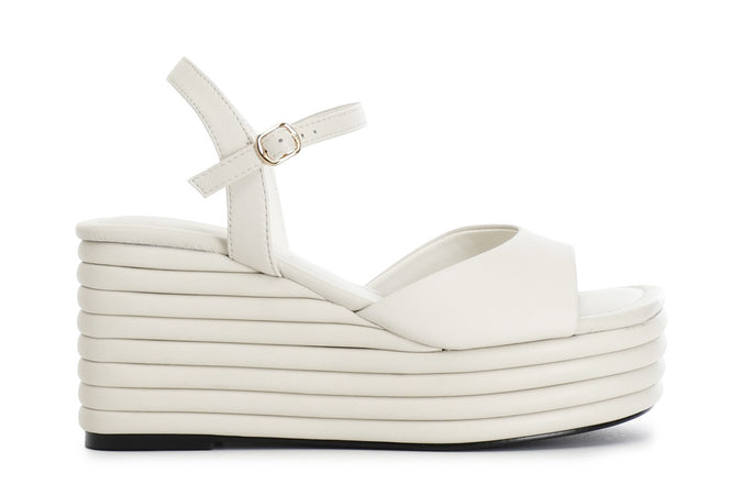 SANDALO IN NAPPA FASCIA + GILDA CON ZEPPA EFFETTO IMBOTTITO