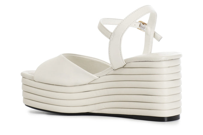 SANDALO IN NAPPA FASCIA + GILDA CON ZEPPA EFFETTO IMBOTTITO