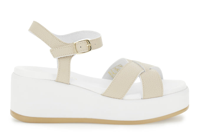 SANDALO INCROCIO SU FONDO ZEPPA