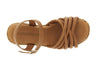 SANDALO GILDA SU ZEPPA FASCIA RAFIA