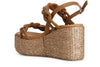 SANDALO FRATE SU ZEPPA FASCIA RAFIA