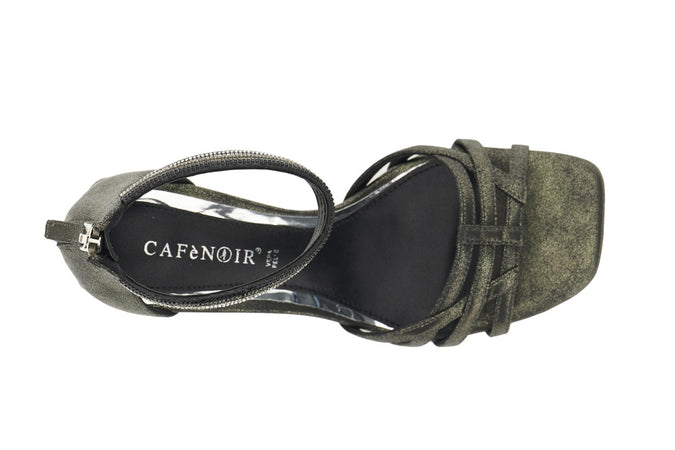 SANDALO TOPPONE CHIUSO LACCI STRASS ALLA CAVIGLIA