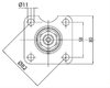 Colonnetta per idroguida Ama Refluid 158mm conicità C/6