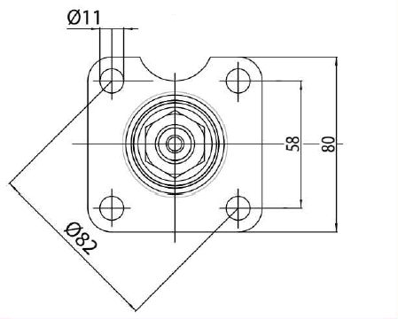 Colonnetta per idroguida Ama Refluid 158mm conicità C/6