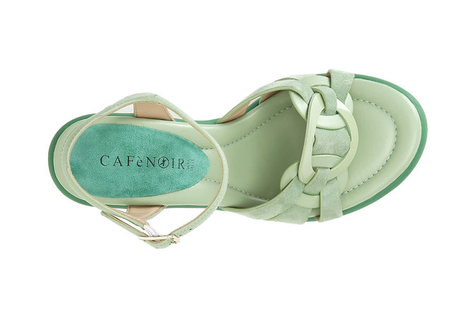 SANDALO GILDA IN PELLE CON ACCESSORIO ANELLO