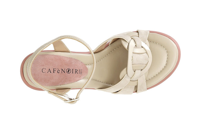 SANDALO GILDA IN PELLE CON ACCESSORIO ANELLO