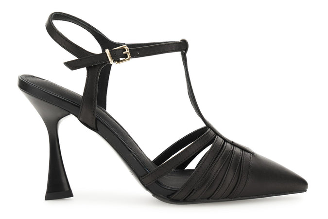 SANDALO A T CHIUSO SUL DAVANTI IN NAPPA