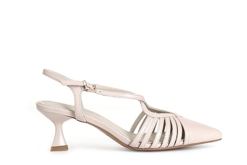 SANDALO CON INCROCIO CHIUSO SUL DAVANTIIN NAPPA