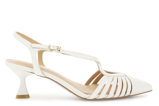 SANDALO CON INCROCIO CHIUSO SUL DAVANTIIN NAPPA