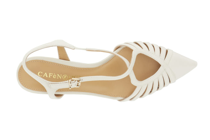 SANDALO CON INCROCIO CHIUSO SUL DAVANTIIN NAPPA