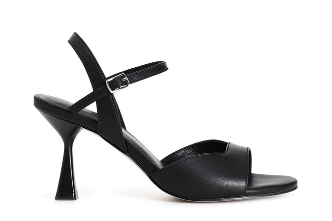 SANDALO FASCIA + GILDA IN PELLE T. H.70MM FORMA TONDA