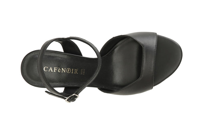 SANDALO FASCIA + GILDA IN PELLE T. H.70MM FORMA TONDA