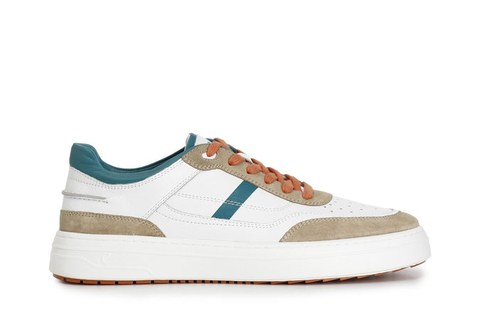 SNEAKERS UOMO IN PELLE E PELLE SCAMOSCIATA SUOLA A CASSETTA