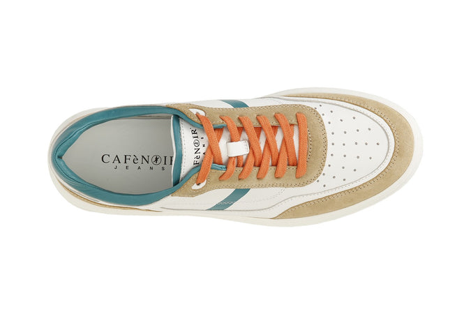 SNEAKERS UOMO IN PELLE E PELLE SCAMOSCIATA SUOLA A CASSETTA