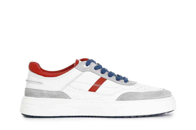 SNEAKERS UOMO IN PELLE E PELLE SCAMOSCIATA SUOLA A CASSETTA