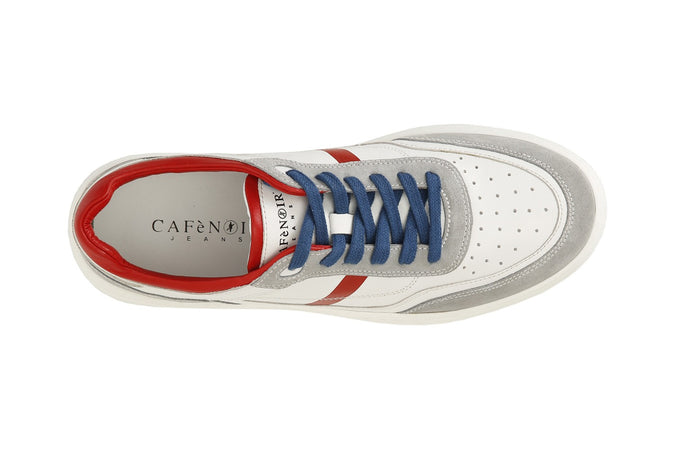 SNEAKERS UOMO IN PELLE E PELLE SCAMOSCIATA SUOLA A CASSETTA