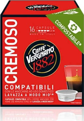 384 pezzi Caffè Vergnano Capsule Compostabili compatibile A Modo Mio MISCELA CREMOSO 16 Caps x 24 Blister Capsule Compostabili compatibile A Modo Mio Non solo caffè online - Albano Laziale, Commerciovirtuoso.it