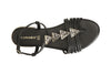 SANDALO IN PELLE MIGNON CON ACCESSORIO TRIANGOLO STRASS