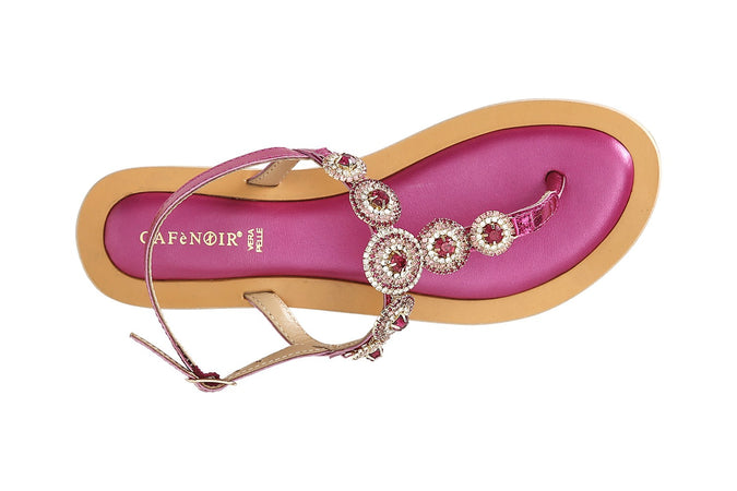 SANDALO INFRADITO CON ACCESSORIO GIOIELLO SFERE