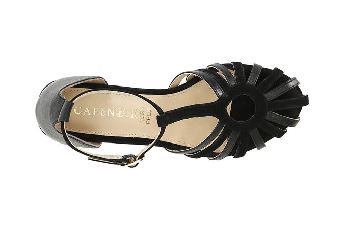 SANDALO GABBIA IN PELLE TALLONE CHIUSO