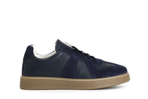 SNEAKERS IN PELLE E SCAMOSCIATO