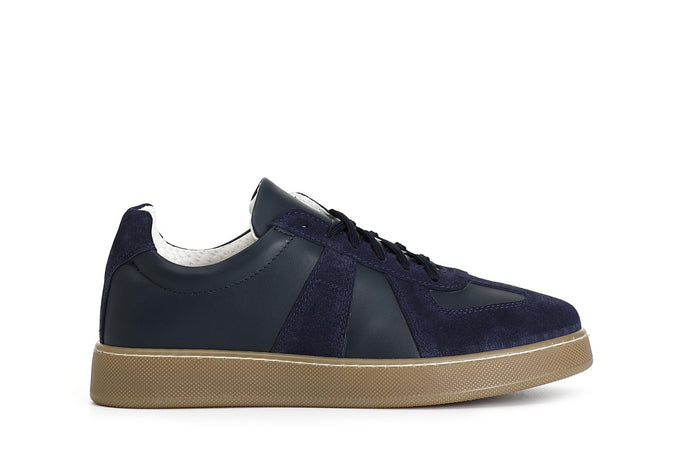 SNEAKERS IN PELLE E SCAMOSCIATO