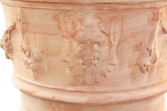 Biscottini Vaso Terracotta Galestro Biscottini 50x44 Fatto a Mano Made in Italy Toscana