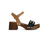 SANDALO IN PELLE SCAMOSCIATA CON MORSETTO
