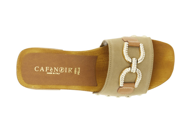 CIABATTA IN PELLE SCAMOSCIATA CON MORSETTO