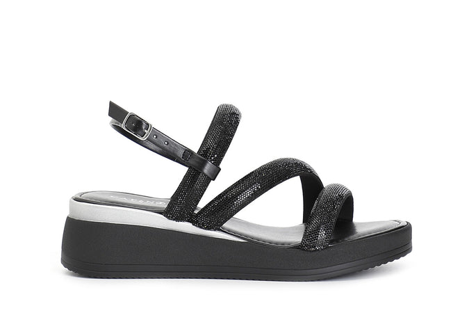 SANDALO ASIMMETRCO CON STRASS