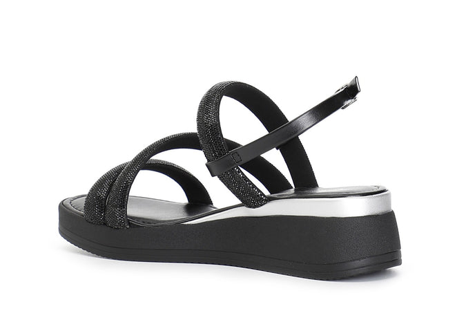 SANDALO ASIMMETRCO CON STRASS