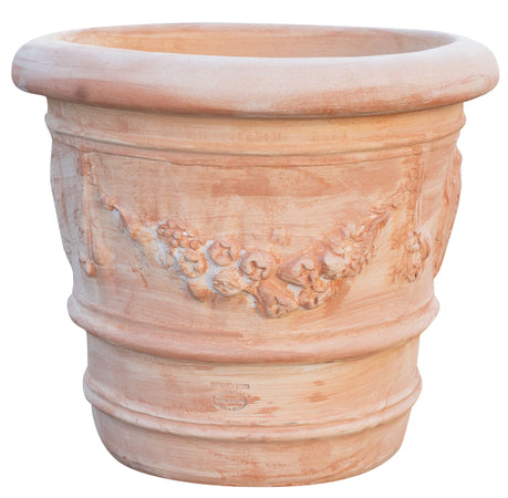 Biscottini Vaso Terracotta Galestro Biscottini 50x44 Fatto a Mano Made in Italy Toscana