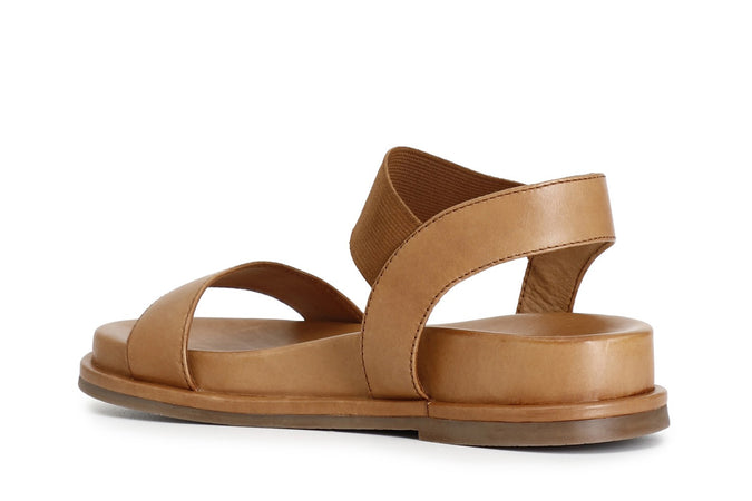 SANDALO IN PELLE CON ELASTICO