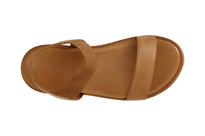 SANDALO IN PELLE CON ELASTICO